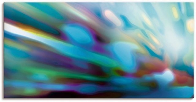 Artland Wandbild »Abstrakte Stadtlichter in blau«, Gegenstandslos (1 Stück), in vielen Größen & Produktarten - Alubild / Outdoorbild für den Außenbereich, Leinwandbild, Poster, Wandaufkleber / Wandtattoo auch für Badezimmer geeignet-Bilder-Inspirationen