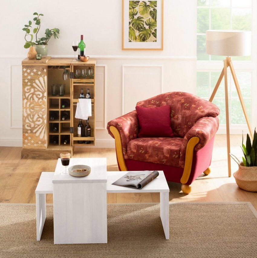 Home affaire Couchtisch »Leinz« (Set, 2-St), aus massiver Kiefer, Tischplatten in zwei Stärken erhältlich, Breite 100 cm-Tische-Ideen für dein Zuhause von Home Trends