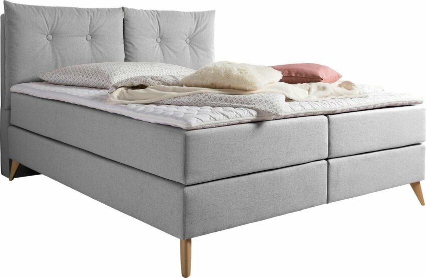 Home affaire Boxspringbett »Victoria«, in 3 Matratzenarten und 4 Größen, incl. Topper, 2 Härtegrade-Betten-Ideen für dein Zuhause von Home Trends