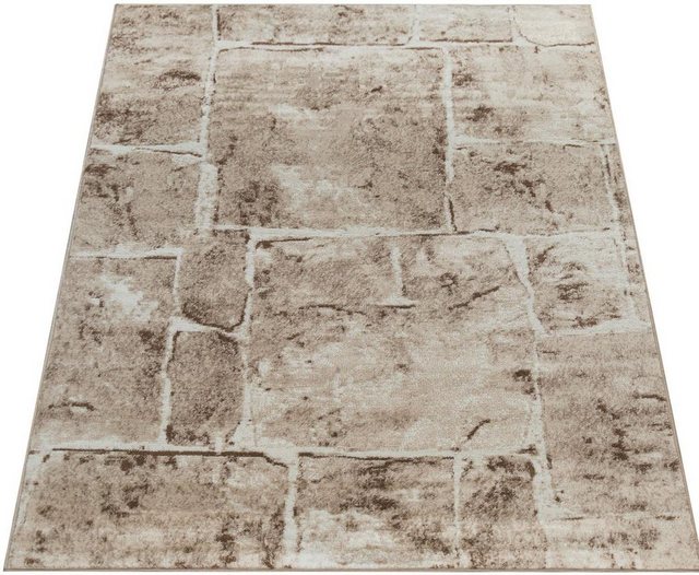 Teppich »Sinai 050«, Paco Home, rechteckig, Höhe 9 mm, Kurzflor, Stein Muster, ideal im Wohnzimmer & Schlafzimmer-Teppiche-Inspirationen