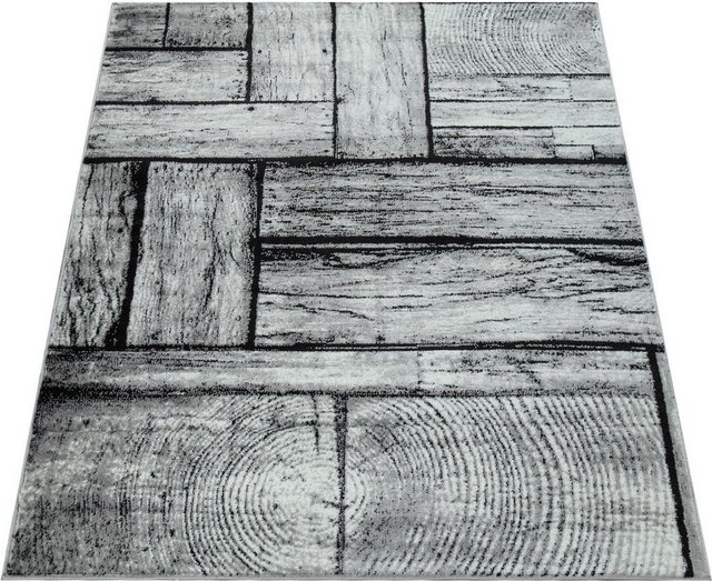 Teppich »Sinai 079«, Paco Home, rechteckig, Höhe 9 mm, Kurzflor, Holzbretter Optik, ideal im Wohnzimmer & Schlafzimmer-Teppiche-Inspirationen