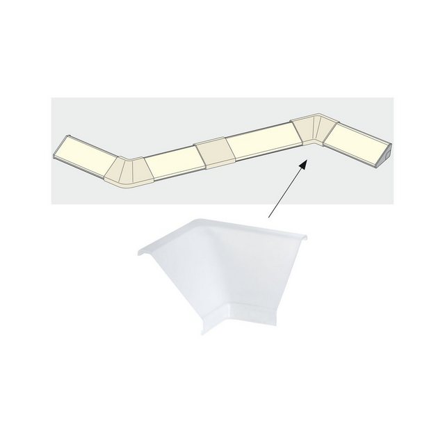 Paulmann LED-Streifen »Delta Profil Inside Corner 2er Pack Satin, Kunststoff Satin, Kunststoff«-Lampen-Inspirationen
