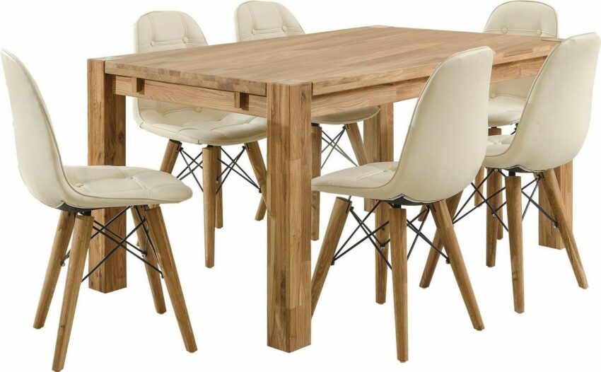 Home affaire Essgruppe »Tim«, (Set, 7-tlg), bestehend aus 6 Stühlen und einem Esstisch, Esstischbreite 160 cm-Essgruppen-Ideen für dein Zuhause von Home Trends