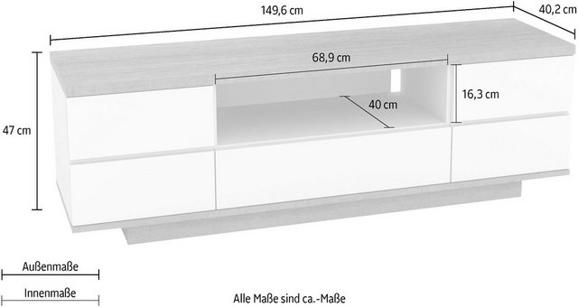 Maja Möbel Lowboard »7707«, Breite 149,60 cm-Lowboards-Inspirationen