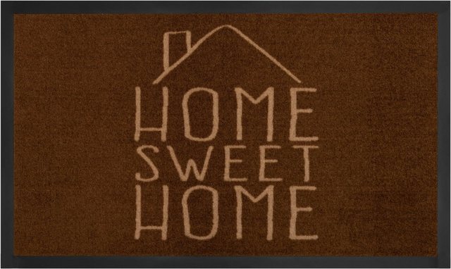 Fußmatte »Sweet Home«, HANSE Home, rechteckig, Höhe 5 mm, In und Outdoor geeignet, mit Spruch, Schrift Design, waschbar, Robust, Pflegeleicht, Eingang, Rutschfest-Fußmatten-Inspirationen