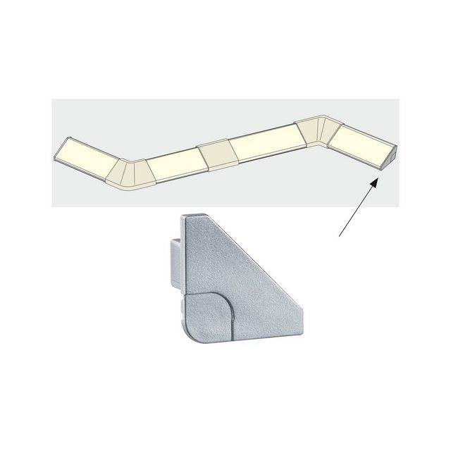 Paulmann LED-Streifen »Delta Profil Cap 2er Pack Alu matt, Kunststoff«-Lampen-Inspirationen