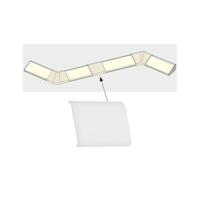 Paulmann LED-Streifen »Delta Profil Cover 4er Pack Satin, Kunststoff Satin, Kunststoff«-Lampen-Inspirationen