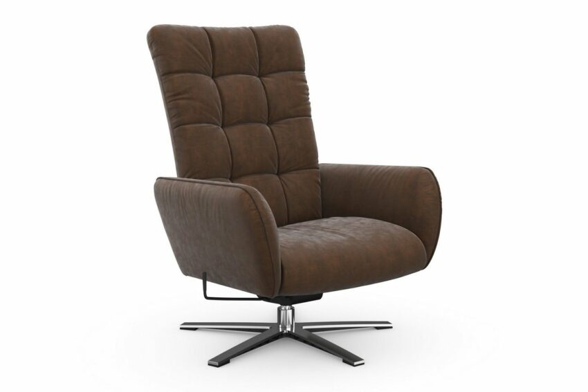 W.SCHILLIG Sessel »deXxter«, mit Wipp-Dreh-Funktion, mit Steppung am Rückenteil, Gestell Chrom glänzend-Sessel-Ideen für dein Zuhause von Home Trends