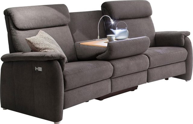 DELAVITA Sofa »Turin«, mit integrierter Tischablage, Leuchte und USB-Ladestation, wahlweise mit motorischer Relaxfunktion, auch in Leder erhältlich-Sofas-Inspirationen