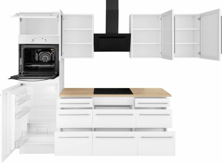 OPTIFIT Winkelküche »Bern«, mit E-Geräten, Stellbreite 285 x 225 cm, mit höhenverstellbaren Füßen, gedämpfte Türen und Schubkästen, Metallgriffe-Küchenzeilen-Ideen für dein Zuhause von Home Trends