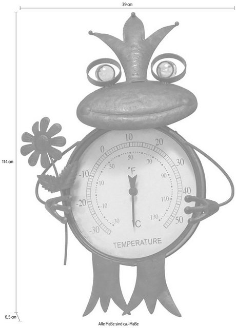 Schneider Gartenfigur »Frosch«, (1 St), Thermometer, Rost-Figuren-Inspirationen