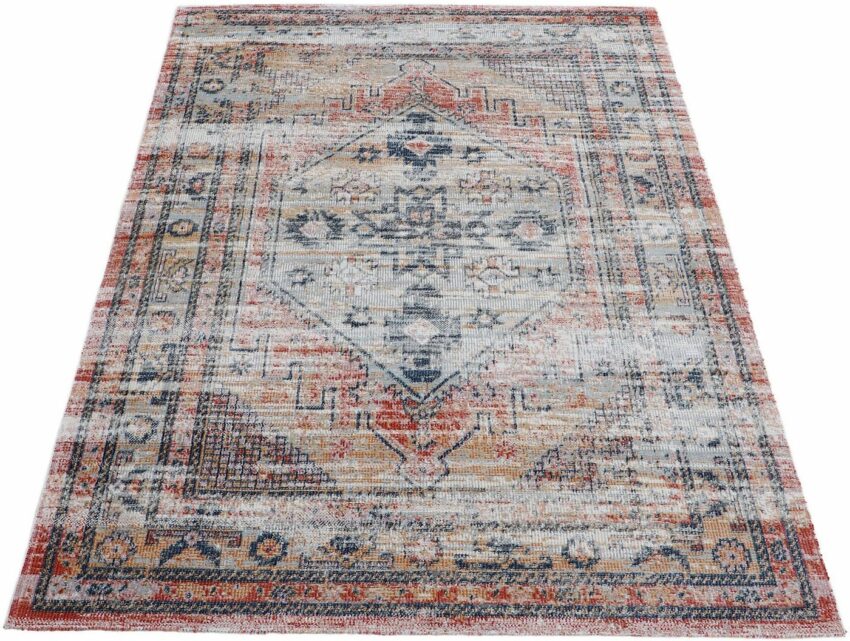 Teppich »Omen_1«, carpetfine, rechteckig, Höhe 3 mm, Orient Vintage Look-Teppiche-Ideen für dein Zuhause von Home Trends