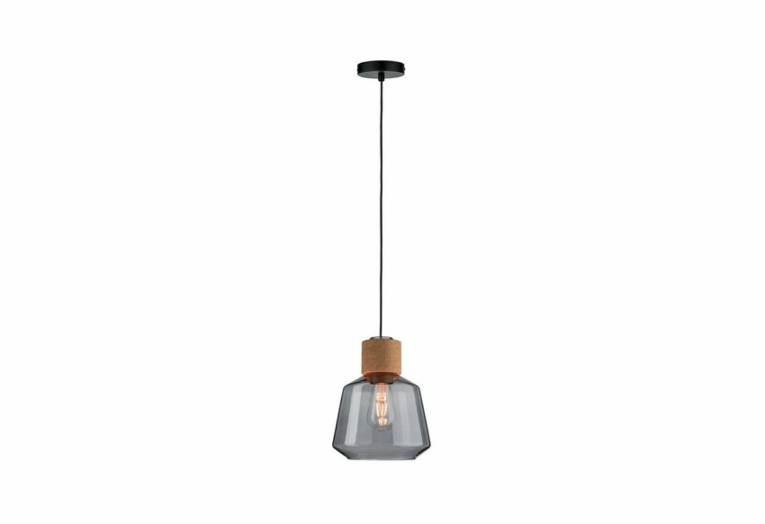 Paulmann LED Pendelleuchte »Elia Rauchglas/Kork/Schwarz max. 20W E27«-Lampen-Ideen für dein Zuhause von Home Trends