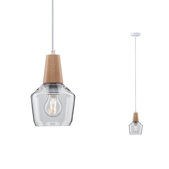 Paulmann LED Pendelleuchte »Neordic Yva Glas/Holz max. 20W E27«-Lampen-Inspirationen