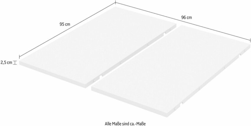 Home affaire Ansteckplatte »Paris«, passend für den Esstisch Paris, zur Tischplattenvergrößerung, Breite 96 cm-Ansteckplatten-Ideen für dein Zuhause von Home Trends