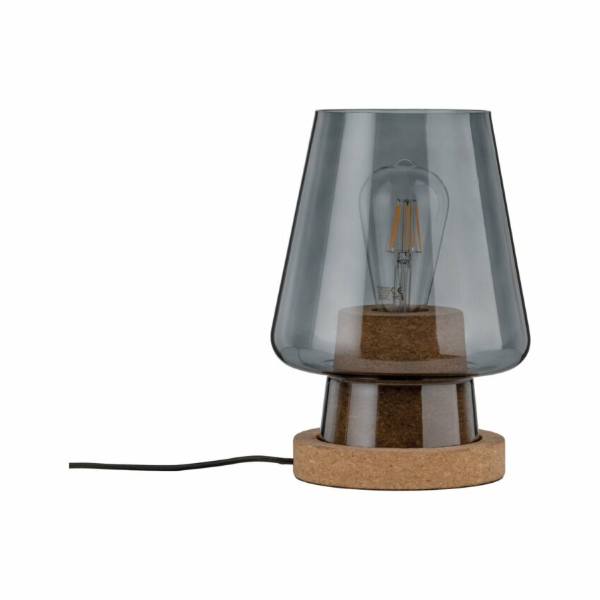 Paulmann LED Tischleuchte »Iben Rauchglas/Kork max. 20W E27«-Lampen-Ideen für dein Zuhause von Home Trends