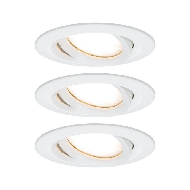 Paulmann LED Einbaustrahler »Nova Plus rund 3x6,8W Weiß matt schwenkbar dimmbar«-Lampen-Inspirationen