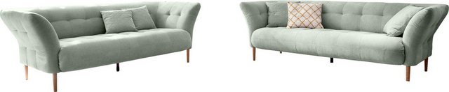 3C Candy Polstergarnitur »Trelleborg«, 2,5- und 3-Sitzer skandinavisches Design mit feiner Steppung und Holzfüßen-Sofas-Inspirationen