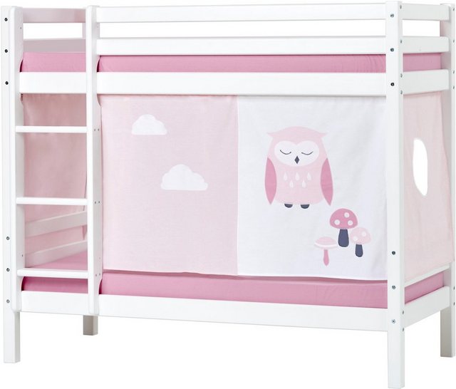 Hoppekids Etagenbett »Eule«, mit blauem oder rosafarbenem Matratzenbezug-Betten-Inspirationen