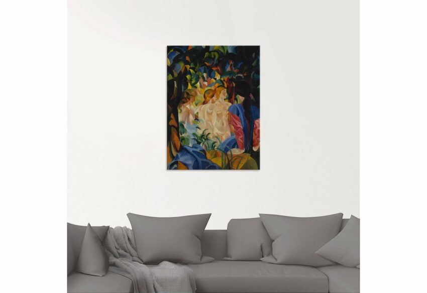 Artland Glasbild »Badende Mädchen. 1913.«, Frau (1 Stück)-Bilder-Ideen für dein Zuhause von Home Trends