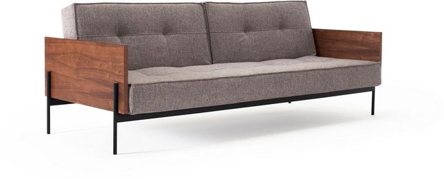 INNOVATION LIVING ™ Schlafsofa »Splitback«, mit mattschwarzen Beinen, in skandinavischen Design-Sofas-Inspirationen