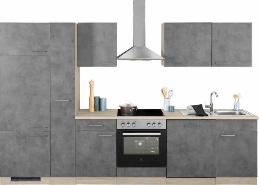 wiho Küchen Küchenzeile »Zell«, mit E-Geräten, Breite 310 cm-Küchenzeilen-Ideen für dein Zuhause von Home Trends