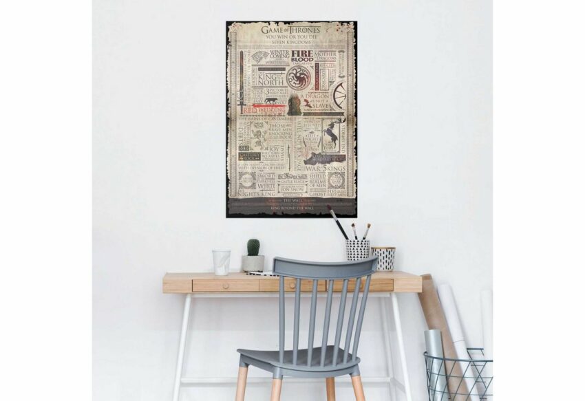 Reinders! Poster »Game of Thrones Infografik«, (1 Stück)-Bilder-Ideen für dein Zuhause von Home Trends