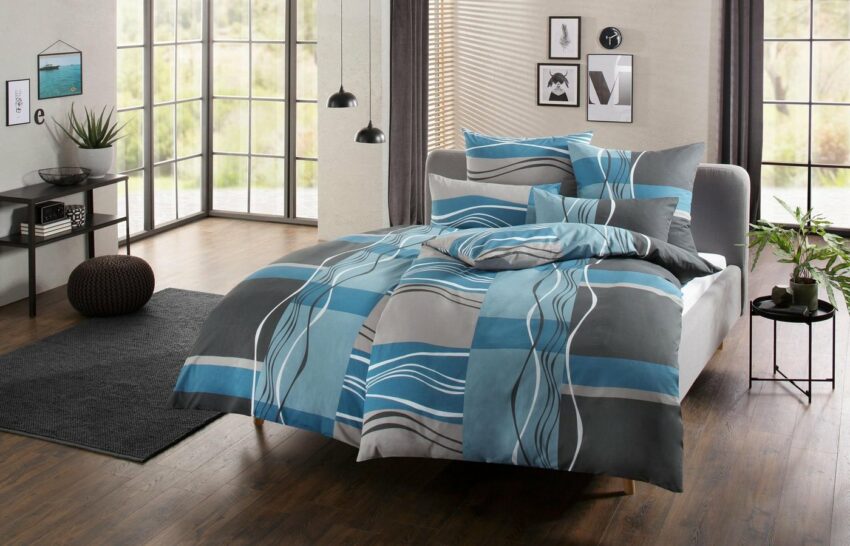 Bettwäsche »Kelian«, my home, in unterschiedlichen Qualitäten, Design Wellen-Bettwäsche-Ideen für dein Zuhause von Home Trends