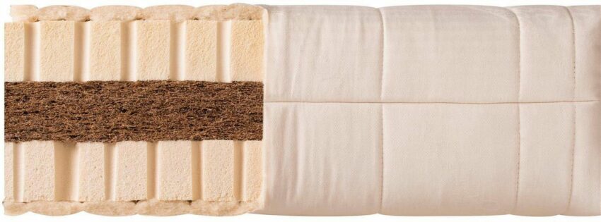 Naturmatratze »SALUTEM DUO«, DELAVITA, 17 cm hoch, Bezug aus 100% Bio-Baumwolle - besonders harter Liegekomfort-Matratzen-Ideen für dein Zuhause von Home Trends