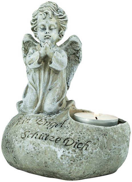 NOOR LIVING Dekoobjekt »Grabschmuck Traurengel«, Ein Engel schütze Dich, mit Teelichthalter-Figuren-Inspirationen