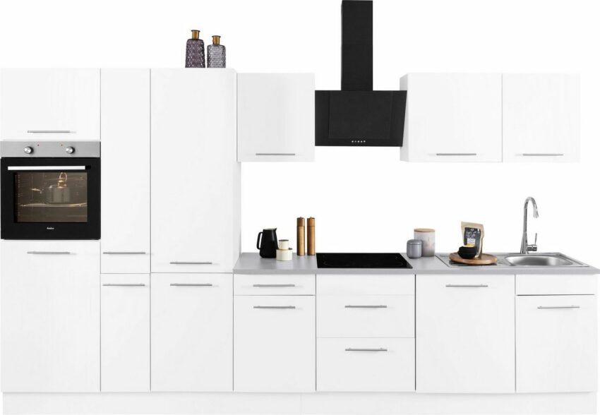 wiho Küchen Küchenzeile »Ela«, mit E-Geräten, Breite 360 cm, Soft-Close-Funktion, höhenverstellbare Füße-Küchenzeilen-Ideen für dein Zuhause von Home Trends