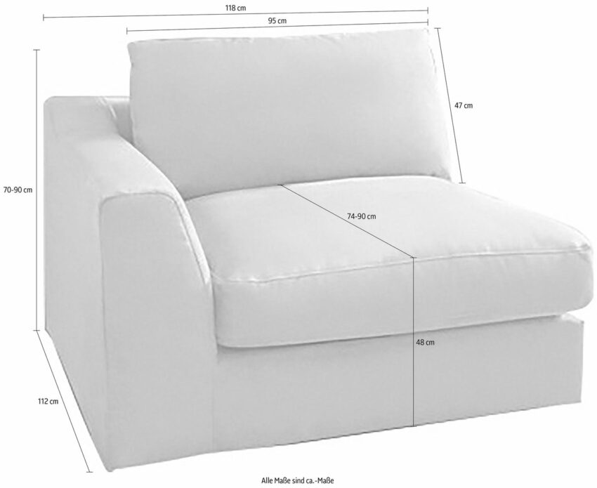 sit&more Sofa, Breite 118 cm, mit Armlehne-Sofas-Ideen für dein Zuhause von Home Trends