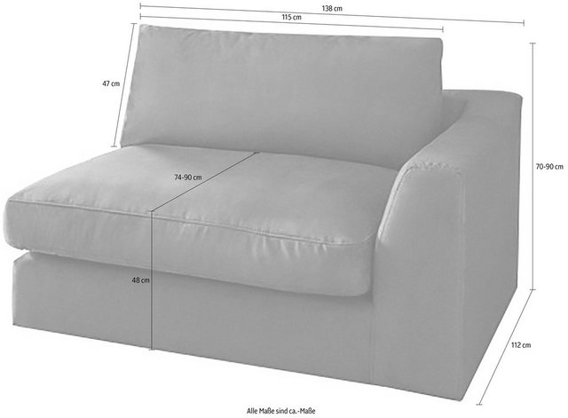 sit&more Sofa, Breite 138 cm, mit Armlehne-Sofas-Inspirationen