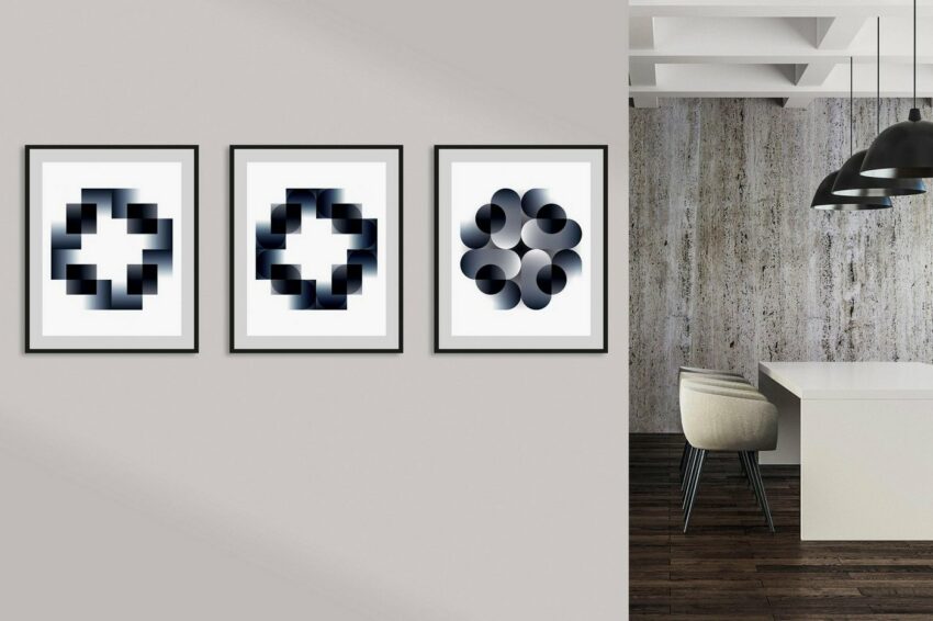 Places of Style Bild »Abstrakte Kunst«, mit Rahmen-Bilder-Ideen für dein Zuhause von Home Trends