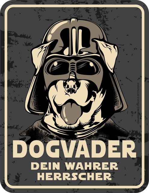 Rahmenlos Blechschild für den Hunde-Liebhaber »Dogvader«-Bilder-Inspirationen