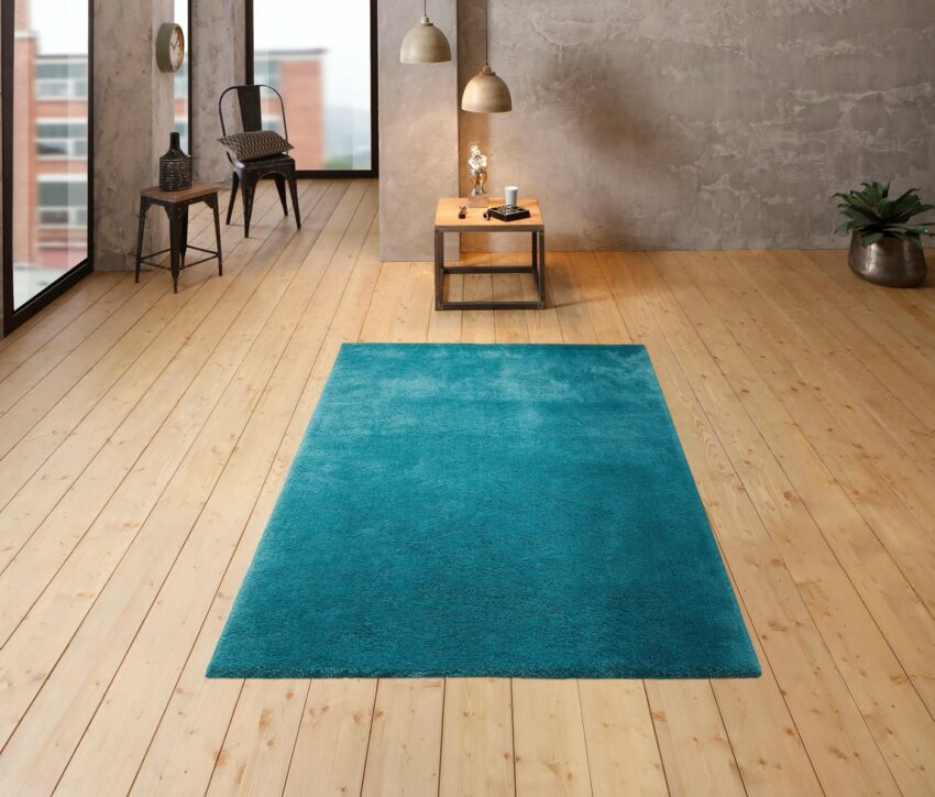 Hochflor-Teppich »Magong«, my home, rechteckig, Höhe 25 mm, besonders weich durch Microfaser, ideal im Wohnzimmer & Schlafzimmer-Teppiche-Ideen für dein Zuhause von Home Trends