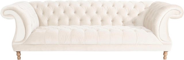 Max Winzer® Chesterfield-Sofa »Isabelle«, mit edler Knopfheftung & gedrechselten Füßen in Buche natur, Breite 260 cm-Sofas-Inspirationen