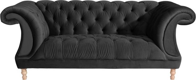 Max Winzer® Chesterfield-Sofa »Isabelle«, mit edler Knopfheftung & gedrechselten Füßen in Buche natur, Breite 200 cm-Sofas-Inspirationen