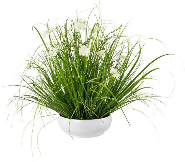 Kunstgras »Grasbusch mit Cosmea«, Creativ green, Höhe 45 cm-Kunstpflanzen-Inspirationen