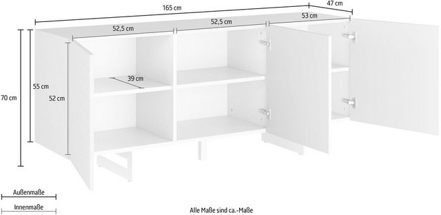 DIVENTA Sideboard »ITACA«, Breite 165 cm-Sideboards-Inspirationen