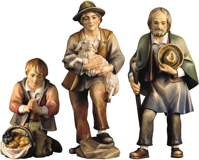 ULPE WOODART Krippenfigur »Drei Hirten« (Set, 3 Stück), Handarbeit, hochwertige Holzschnitzkunst-Figuren-Inspirationen