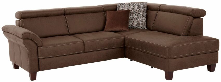 Home affaire Ecksofa »Arngast«, inkl. Kopfteilverstellung und Federkern, wahlweise mit Bettfunktion und Bettkasten-Sofas-Ideen für dein Zuhause von Home Trends