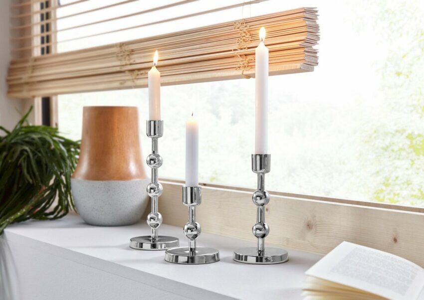 Leonique Kerzenständer (Set, 3), handgefertigt-Kerzenhalter-Ideen für dein Zuhause von Home Trends