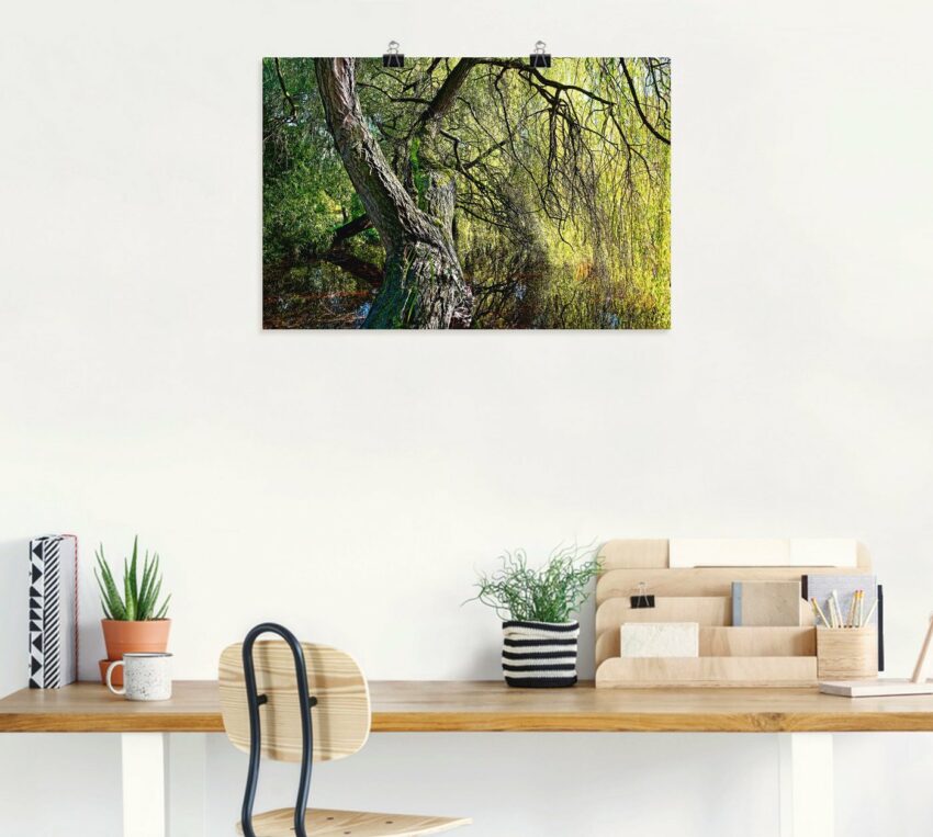 Artland Wandbild »Weidenbaum«, Baumbilder (1 Stück), in vielen Größen & Produktarten - Alubild / Outdoorbild für den Außenbereich, Leinwandbild, Poster, Wandaufkleber / Wandtattoo auch für Badezimmer geeignet-Bilder-Ideen für dein Zuhause von Home Trends