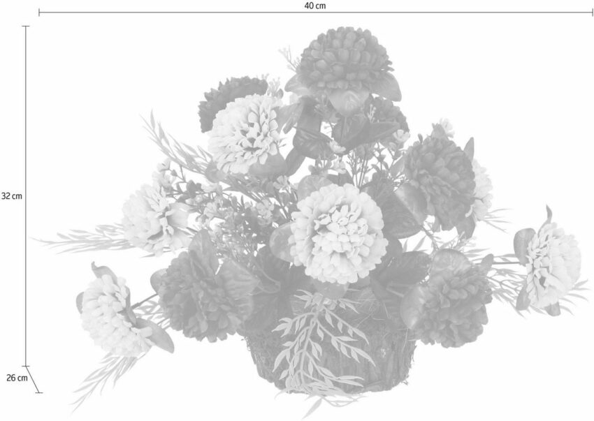 Kunstpflanze Chrysanthemen, I.GE.A., Höhe 32 cm, Arrangement im Topf-Kunstpflanzen-Ideen für dein Zuhause von Home Trends