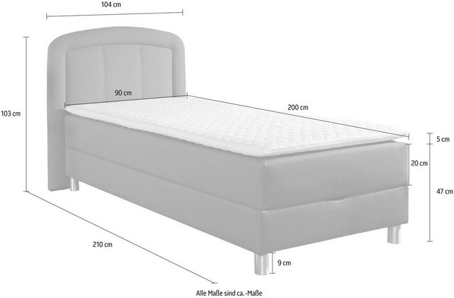 Maintal Polsterbett »Lucas«, mit Bettkasten, in 4 Breiten und wahlweise 2 Matratzenarten und 2 Härtegrade-Betten-Inspirationen