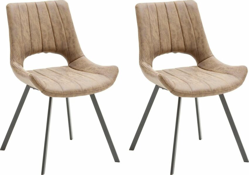 MCA furniture 4-Fußstuhl »Olympia« (Set, 2 Stück), Stuhl belastbar bis 120 Kg-Stühle-Ideen für dein Zuhause von Home Trends