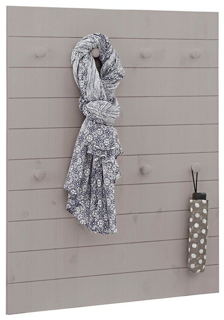Home affaire Garderobenpaneel »Ella«, aus schönem massivem Kiefernholz, mit 8 Haken, Breite 65 cm-Garderoben-Inspirationen