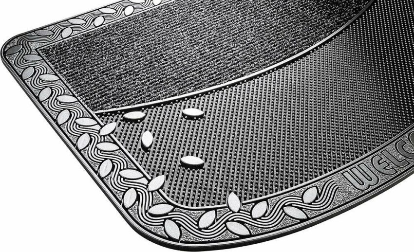 Fußmatte »TC Clean Leaves«, CarFashion, rechteckig, Höhe 8 mm, Schmutzfangmatte-Fußmatten-Ideen für dein Zuhause von Home Trends