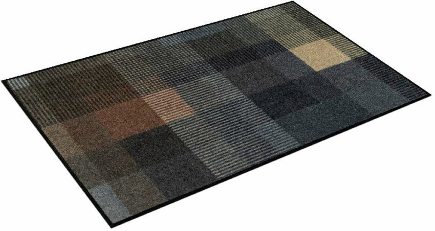 Teppich »Quadratini«, wash+dry by Kleen-Tex, rechteckig, Höhe 7 mm, In- und Outdoor geeignet, waschbar, Wohnzimmer-Teppiche-Ideen für dein Zuhause von Home Trends